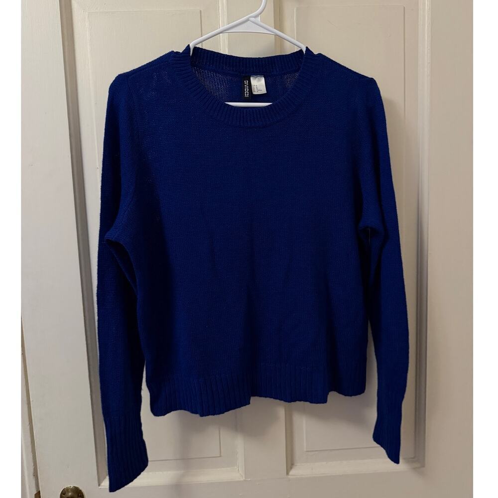 H&M Blue Knit Sweater - Size Medium